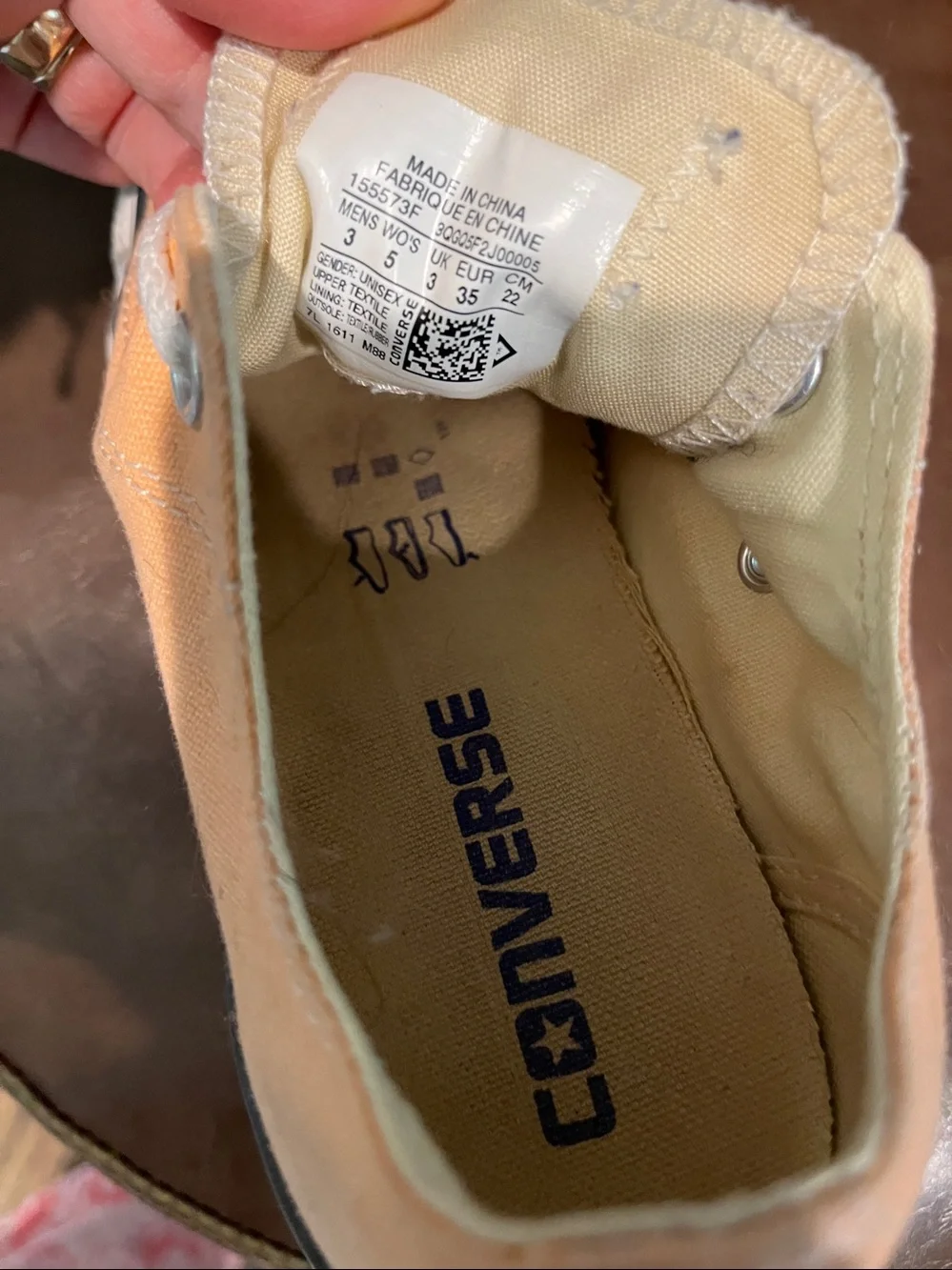 Converse All Star Low Top Sneakers - Peach Canvas - Picture 8 of 9